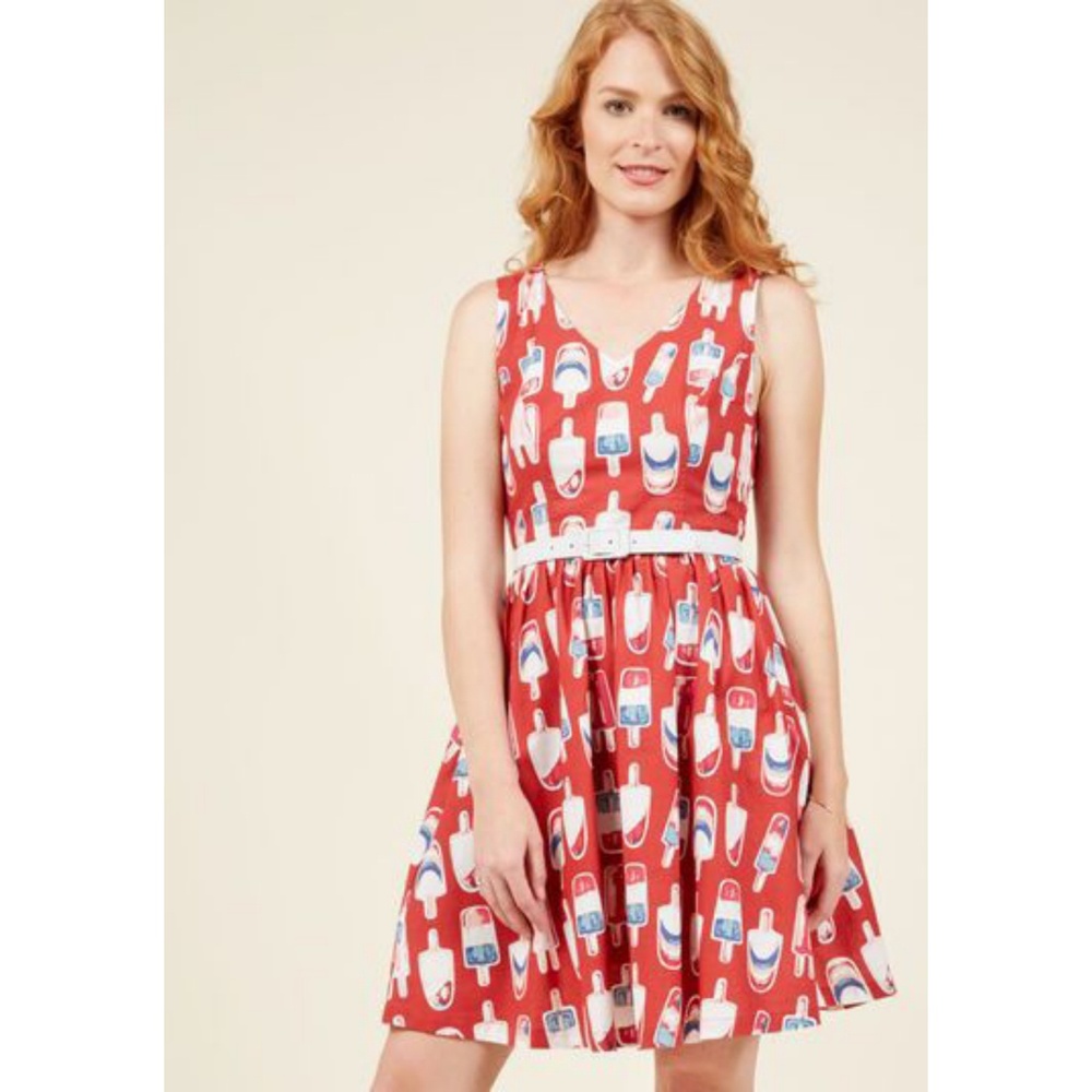 Modcloth Popsicles Print Dress Sz L
